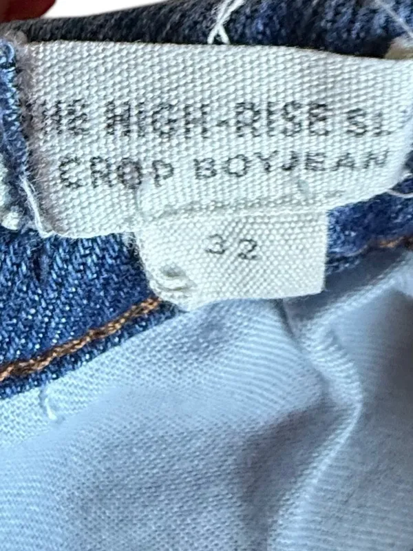 Madewell The High-Rise Slim Crop Boyjean in‎ Barksdale Wash Sz 32 - Image 12