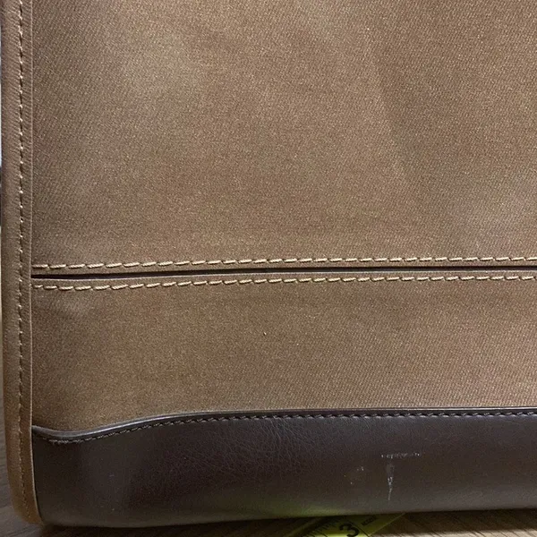 Diane Von Furstenberg Brown & Tan Suede Large Maxi Tote Bag Handbag - Image 9