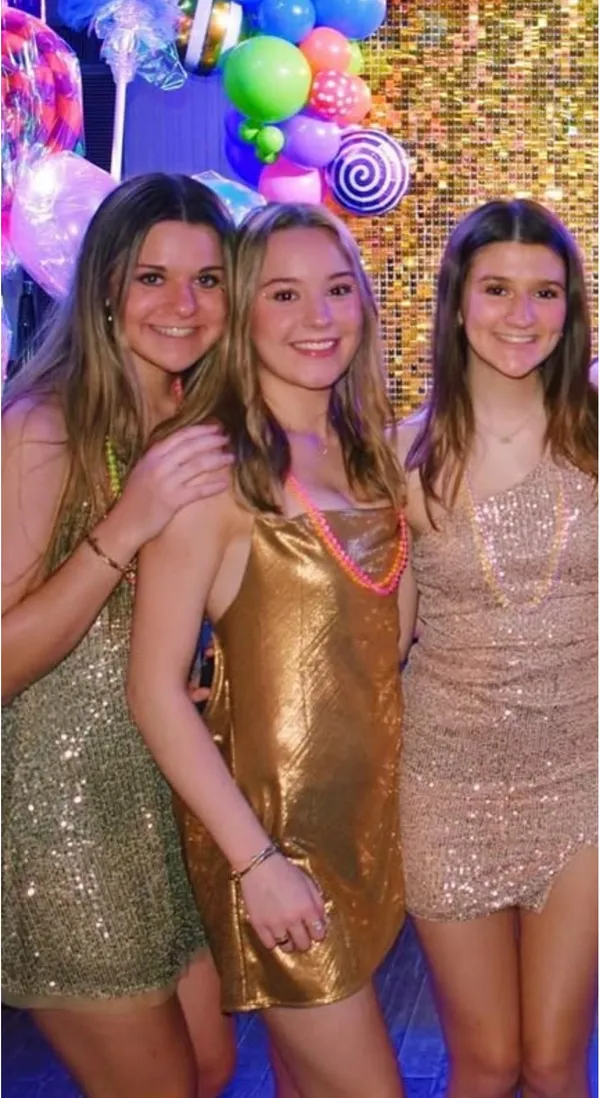 12th Tribe Gold Mini Dress - Image 2