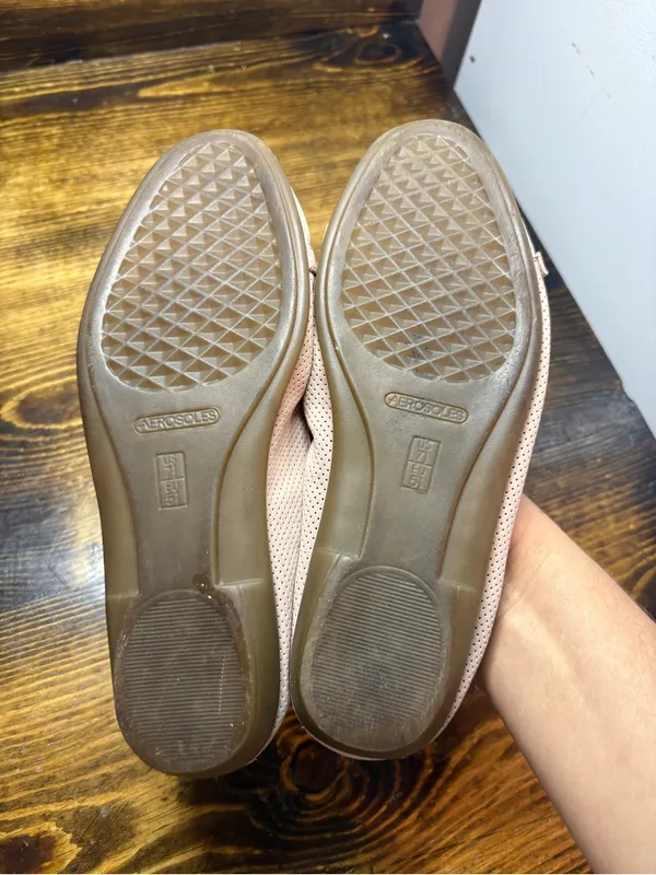 Aerosoles Tan Buckle Flats Size 7.5 - Image 8