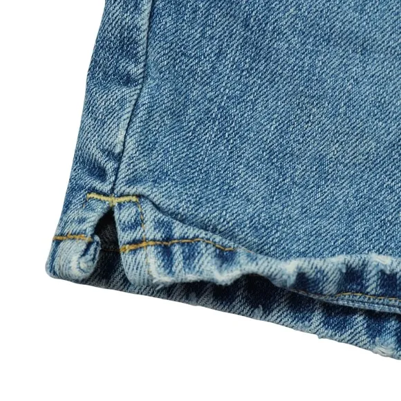 Old Navy Y2K 90s Ultra‎ Low Waist Patchwork Denim Shorts Blue Cotton Button Fly - Image 5
