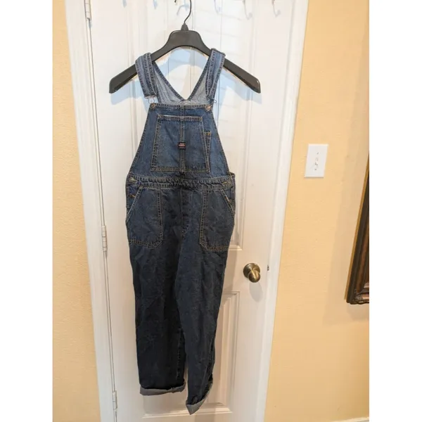 Vintage Union Bay Denim Jeans Bib Overalls Carpenter Blue Mens Size S - Image 3