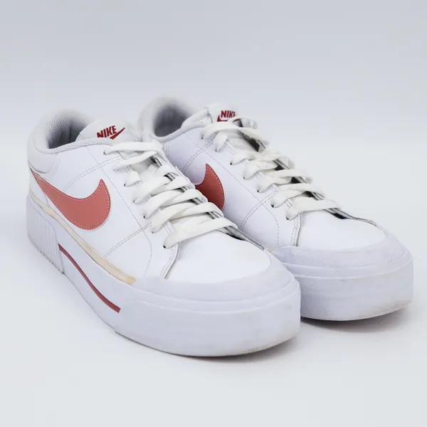 Nike Court Legacy Lift White Cedar Pink Platform Sneakers FQ8782-100 Women's 9.5 - Image 5