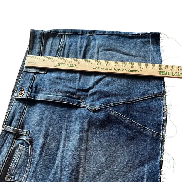 Joe's Jeans Women's 32 Denim Mini Skirt Frayed‎ Hem Classic Casual Summer Blue - Image 3