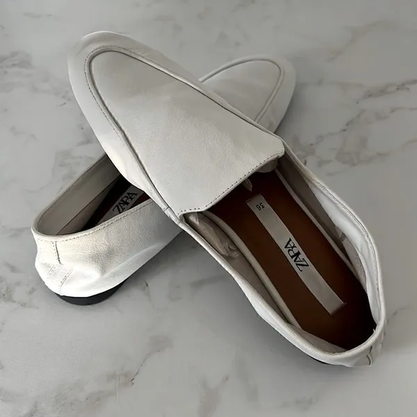 Zara white loafers NWOT   - Image 4