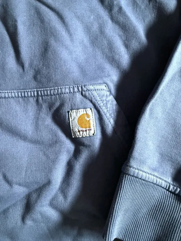NWT Carhartt Women's Relaxed Fit Midweight French Terry Hoodie S Blue-purple - Image 2