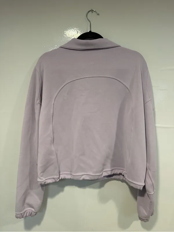 Lilac Lululemon Softstreme Quarter-Zip Pullover Sweatshirt - Image 4