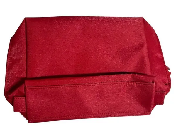 Christian Dior Parfums Red Nylon Travel Make-Up Bag - Image 4