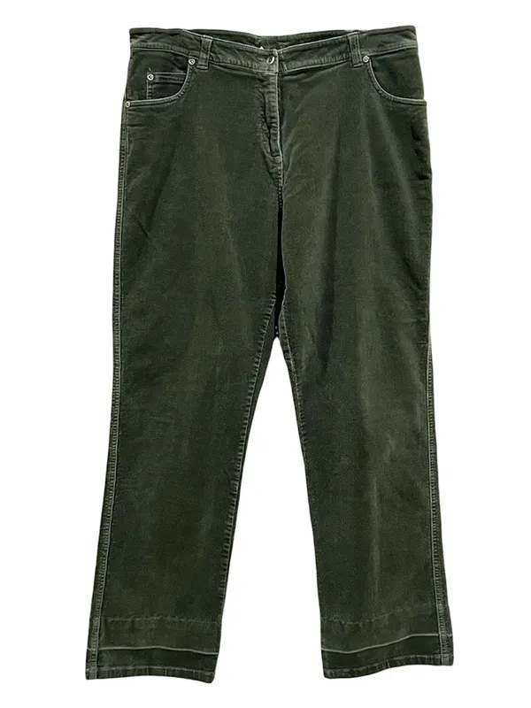 Woolrich Light Olive Green High Rise Corduroy Pants Size 14 - Image 11