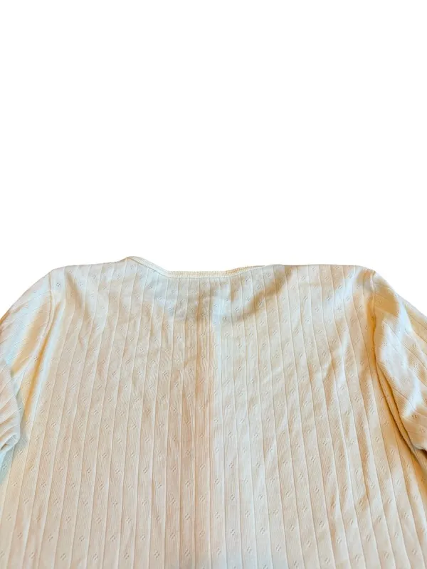 Brandy Melville Buttery Yellow Button-Down Cardigan Sweater Top Shirt One SIze - Image 9