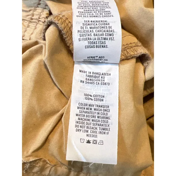 Aerie Avenue Baggy Cargo Pant. Khaki. Size Medium - Image 9