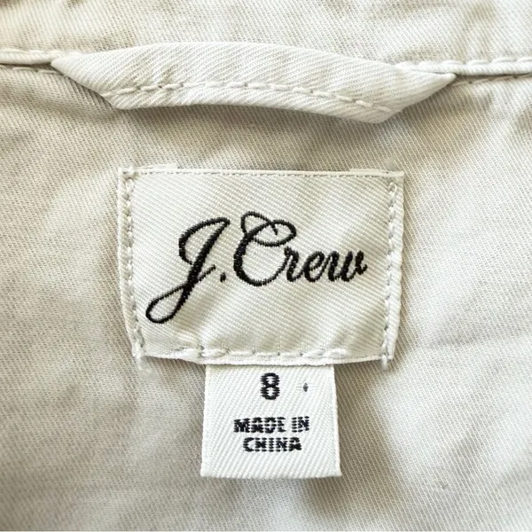 J. Crew Foundry Chino Short Coveralls Romper in Khaki Size 8 - Image 13