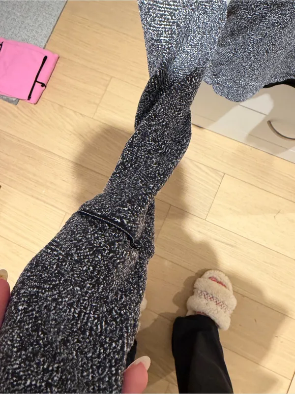Lulu lemon Women's Black Heather Long-Sleeve Athletic Top - Image 6