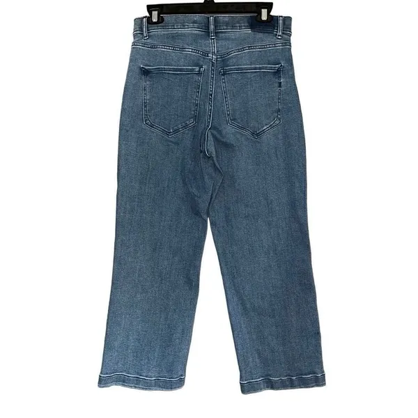 Express stretch‎ cropped wide leg high-rise jeans 8 - Image 2