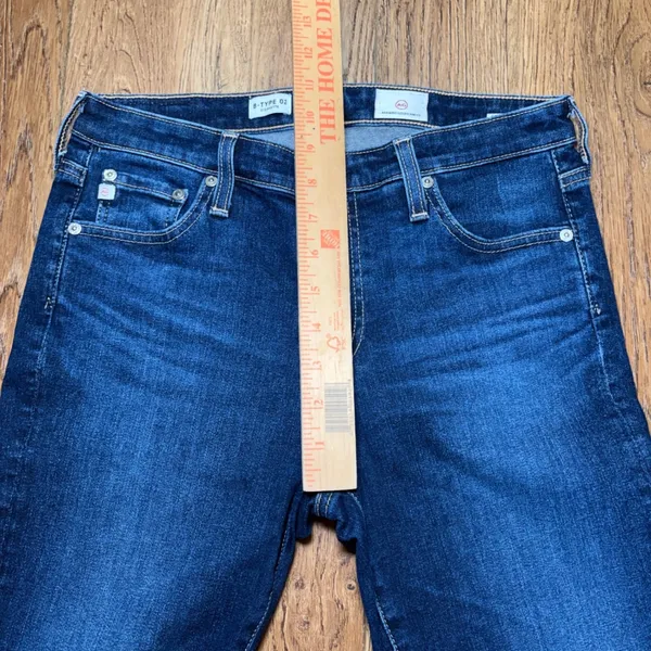 AG Adriano Goldschmied B-Type 02 Cigarette Jeans Dark Indigo 28x29 Slim Leg - Image 5