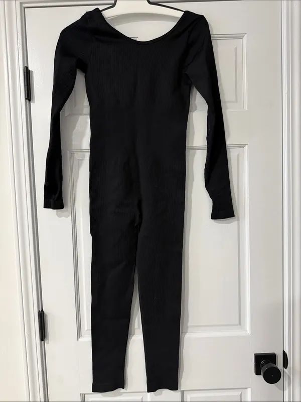 OQQ Women Long Sleeve Yoga Jumpsuits Workout Ribbed Bodysuits Pants One Piece S - Image 5