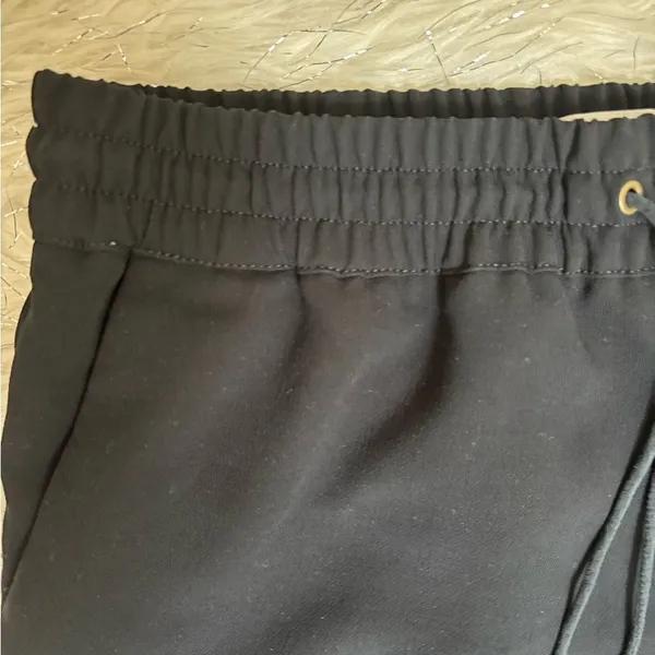 Wilfred Black High Waist Track Creppe Jogger Pants Size M - Image 9