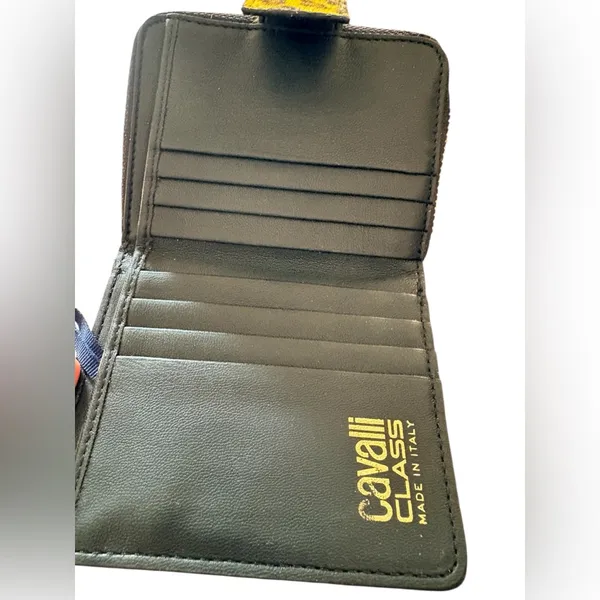 ROBERTO CAVALLI Pony Hair & Leather Wallet NWT - Image 6