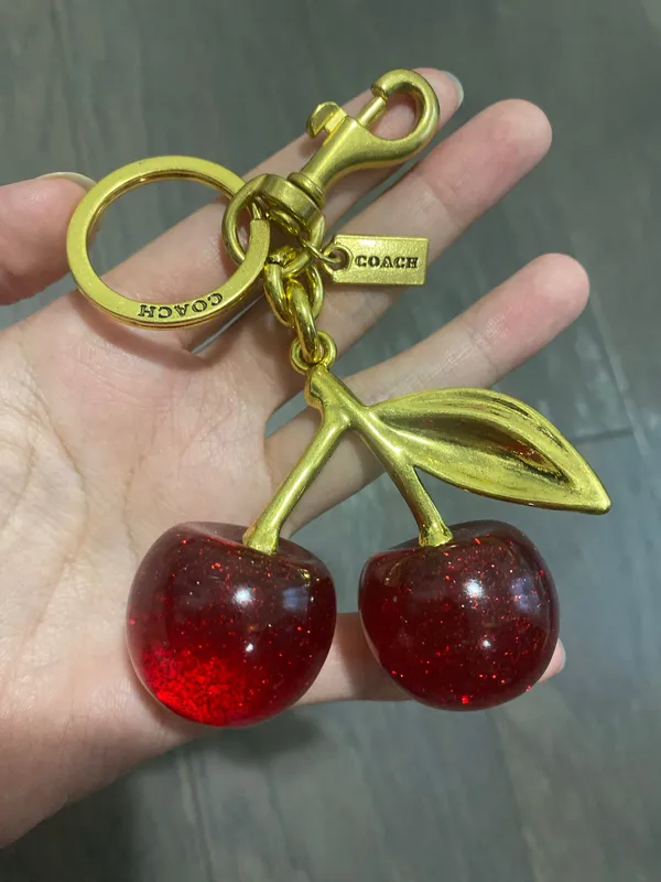 Cherry bag charm Red - Image 2