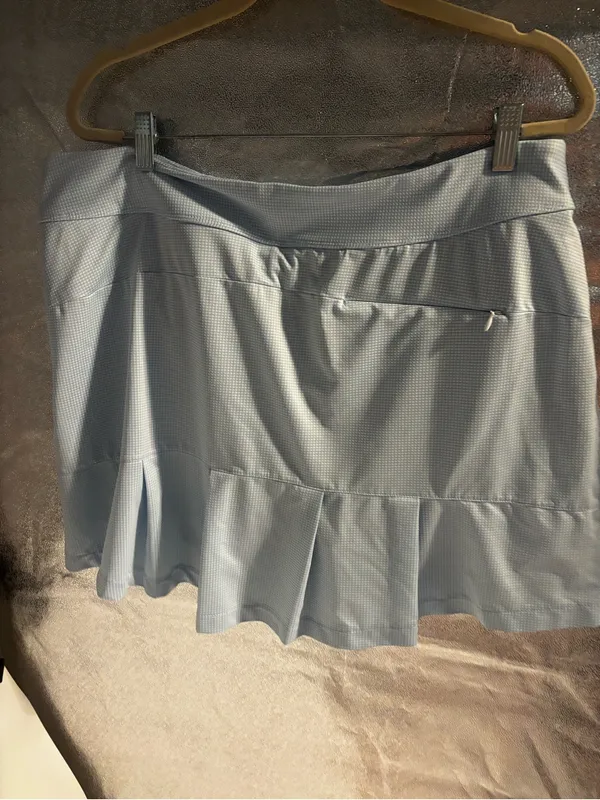 Play Dry Greg Normal Blue Gingham Golf Skort Size XL - Image 5