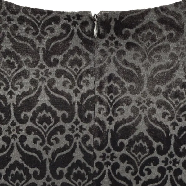 NWT Talbots Womens Velvet Jacquard Damask V-Neck Sheath Dress Black Size Large - Image 10