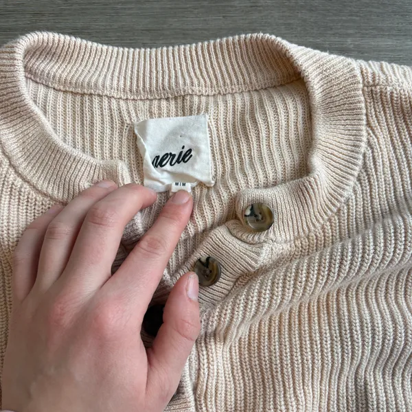Aerie Henley Knit Sweater Pullover - Image 2
