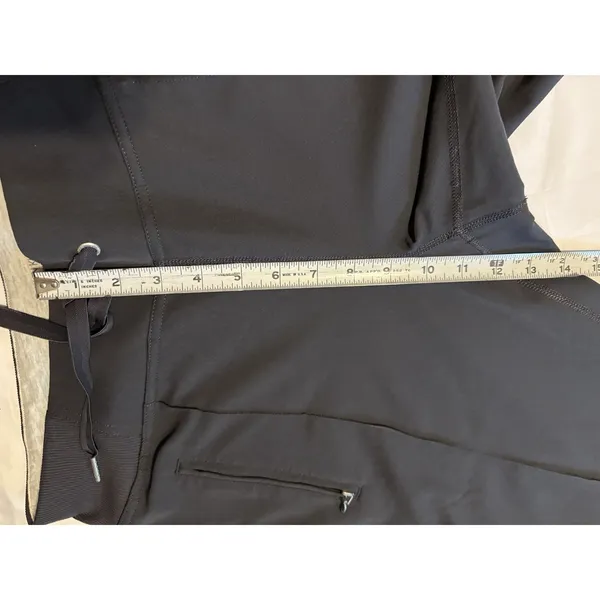 Calvin Klein Performance Dark Grey Jogger Pants CK Logo Zip Pockets Stretch M - Image 12