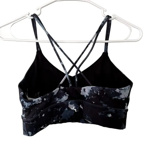 Joy Lab‎ blue and black criss cross strap bra athletic style small - Image 2