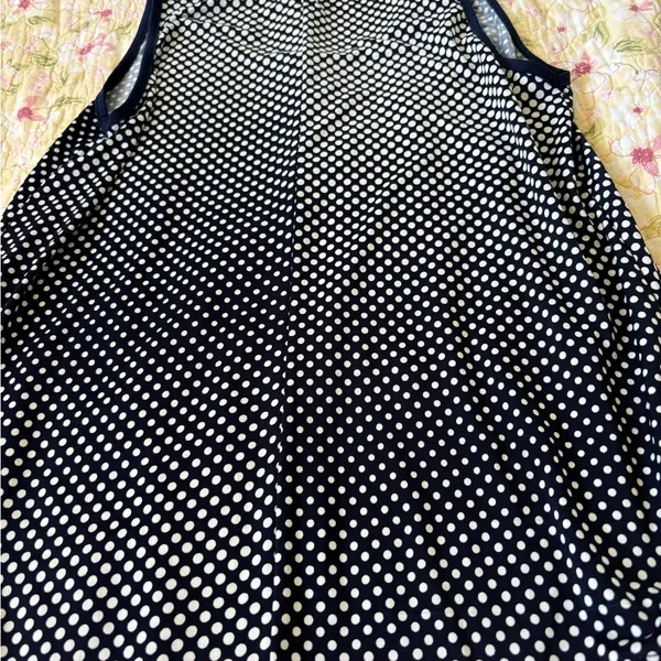 Elegant Black and White Polka Dot Tank Top #057 - Image 10
