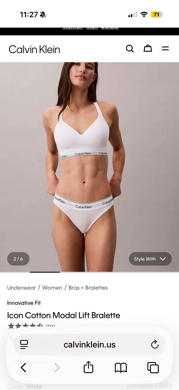 Calvin Klein Bralette Cotton - Image 2