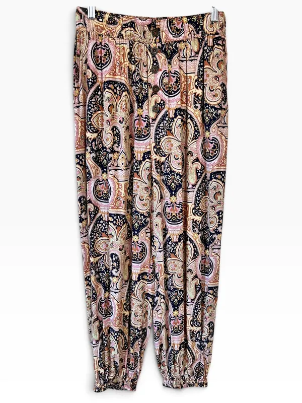 Anthropologie Odette Printed Joggers Paisley - Image 2