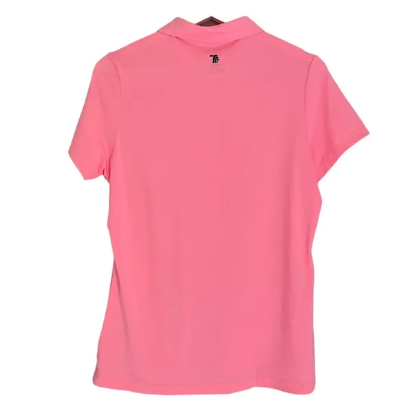 NEW Travels Together With You Polo Shirt Top Bright Pink Women’s Size Small - Image 2