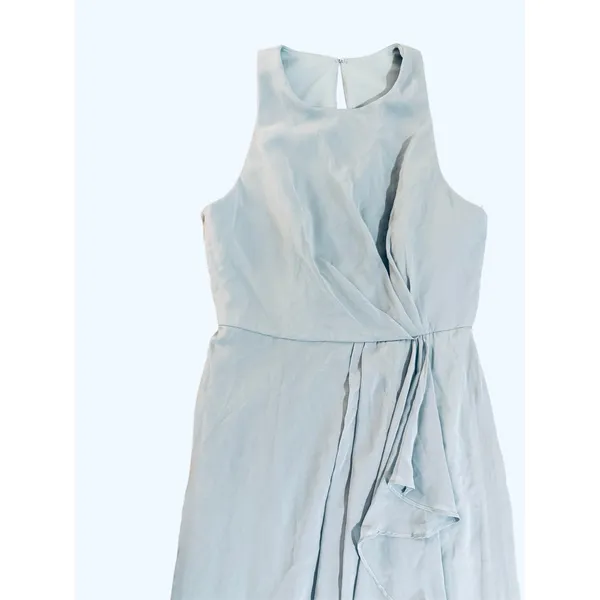 NWT‎ After Six SLEEVELESS CHIFFON DRESS WITH DRAPED FRONT SLIT Size 4 Regular - Image 4