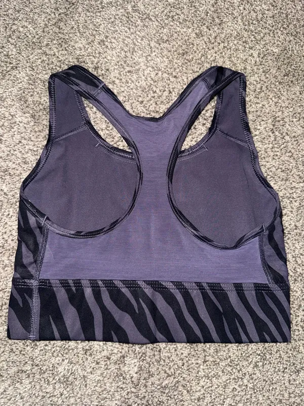 Nike Swoosh Icon Clash Dark Raisin Padded Pro Longline Sports Bra CZ7208-573 - Image 3