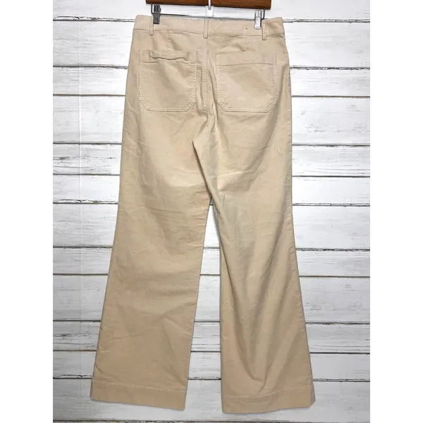 J.Crew Lizzie Pant Size 30 Beige Wide Leg Utility Pants Cotton Stretch - Image 3