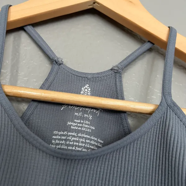 Movement Happiness Runs Crop Tank Grey - Image 2