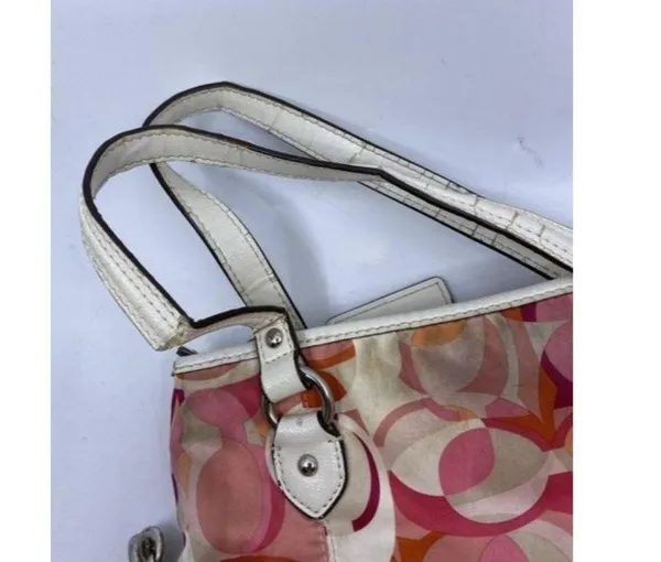 Coach Multi Purpose Pink Fabric Cross Body Bag - Image 2