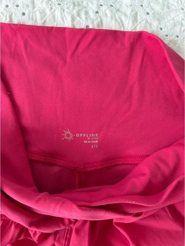 Crossover Flowy Shorts Pink Size L - Image 2