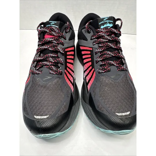 Brooks Caldera Women’s 7.5 Trail Running Shoes Black Pink Aqua 1202321B065 - Image 3