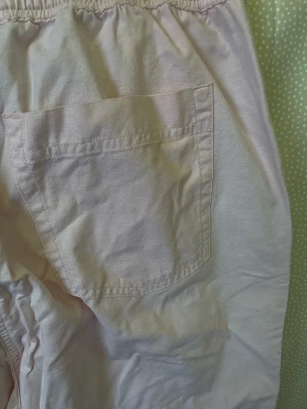 Jones New York Women’s Vintage Light Pink 100% Cotton Pants Size Large - Image 7