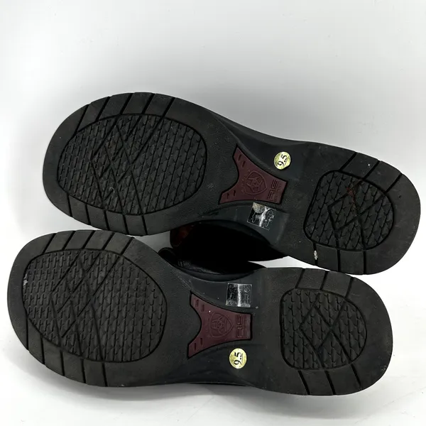 Ariat Slide Sandals Open Toe Slip One Strappy Casual Leather Black 9.5B - Image 6