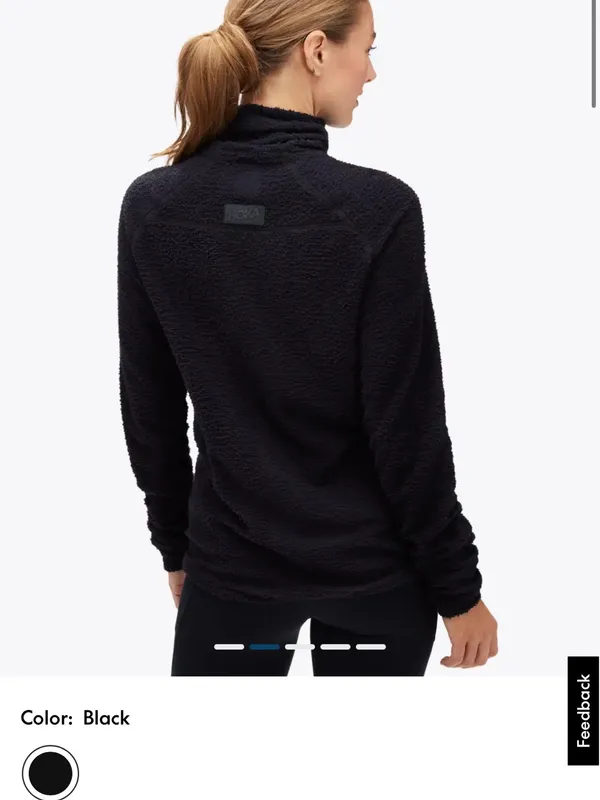 Hoka Black Sherpa Turtleneck Sweater for Men - Image 5