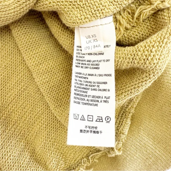 Free People X We The Free Golden Road Cardigan Curly Willow Mustard Olive Crop - Image 14