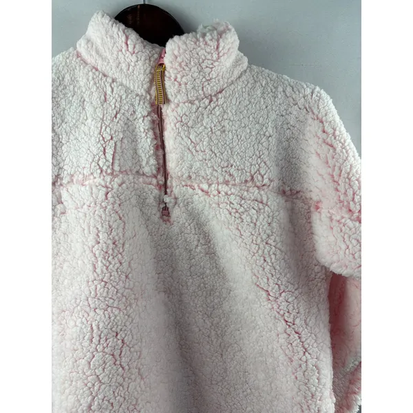 Women’s Blue Star Small Icy Pink Sherpa Pullover - Image 2