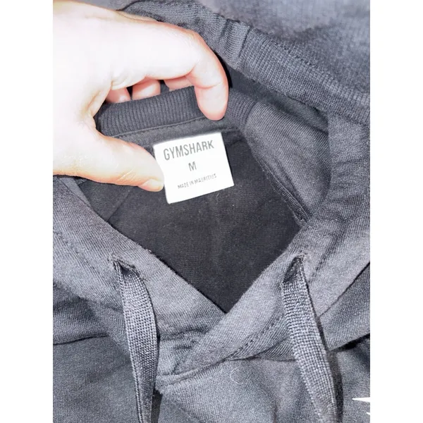 gymshark cropped hoodie Black Medium‎ Women's - Image 3