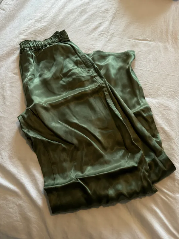 Zara Silk Satin Pants - Image 2