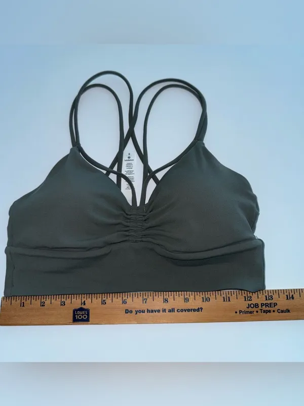 Lululemon Full Expression Bra Grey Sage Size 8 - Image 13