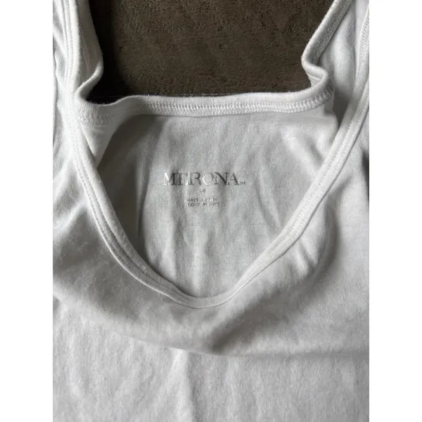 Merona Women's White Tank Top Size Medium‎ - Image 4