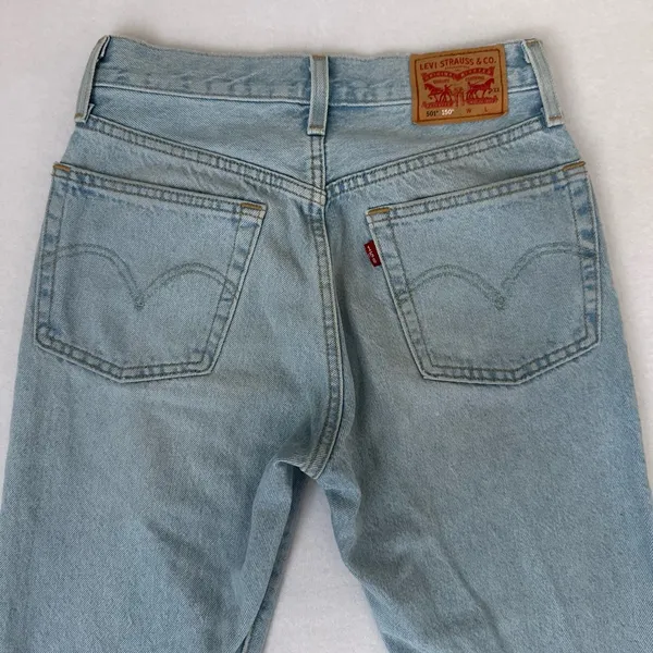 Levi’s 501 150th Anniversary Edition Womens 24 x 30Floral Patch Button Fly Jeans - Image 7