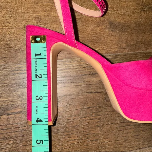 New York & Company Raya Rhinestone Flower Platform Heels Pump Size 9 - Image 15